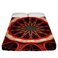 Circle Pattern Fitted Sheet (king Size) by Amaryn4rt