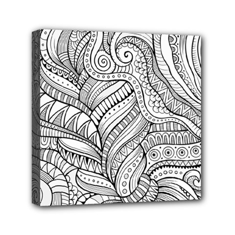 Zentangle Art Patterns Mini Canvas 6  X 6  by Amaryn4rt