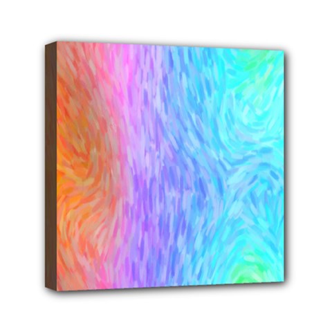 Abstract Color Pattern Textures Colouring Mini Canvas 6  X 6  by Simbadda