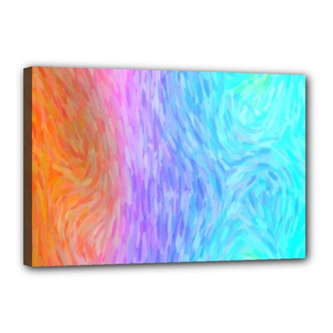 Abstract Color Pattern Textures Colouring Canvas 18  X 12  by Simbadda