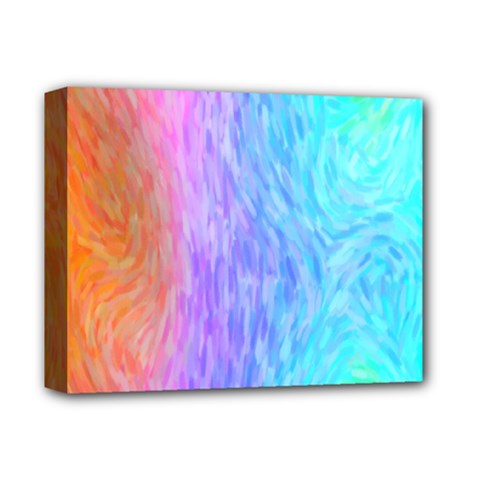 Abstract Color Pattern Textures Colouring Deluxe Canvas 14  X 11  by Simbadda