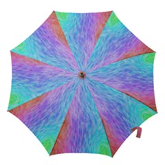 Abstract Color Pattern Textures Colouring Hook Handle Umbrellas (medium) by Simbadda