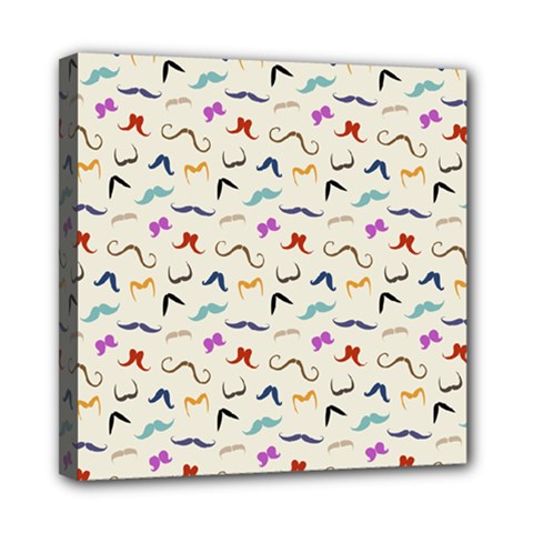 Mustaches Mini Canvas 8  X 8  by boho