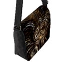 Fractal Art Texture Neuron Chaos Fracture Broken Synapse Flap Messenger Bag (S) View2