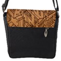 Mechanical Tech Pattern Flap Messenger Bag (S) View1