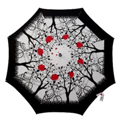 Love Song Hook Handle Umbrellas (small) by Valentinaart