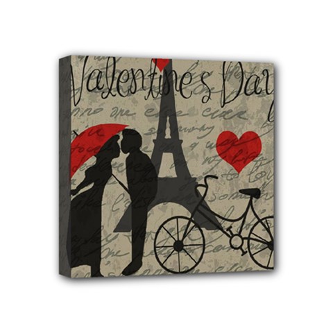 Love Letter - Paris Mini Canvas 4  X 4  by Valentinaart