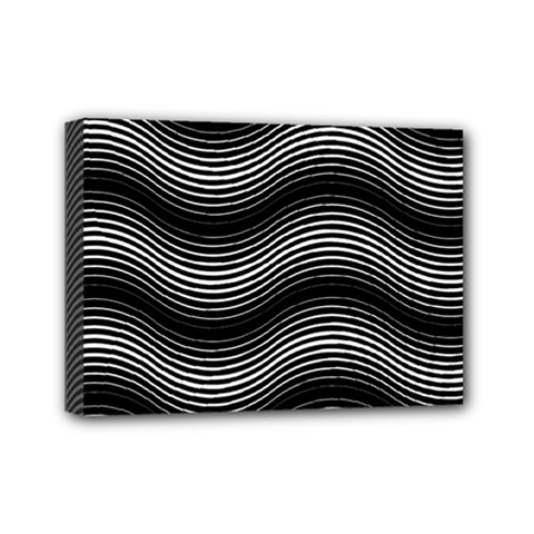 Two Layers Consisting Of Curves With Identical Inclination Patterns Mini Canvas 7  X 5  by Simbadda