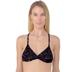 America Usa Map Stars Vector  Reversible Tri Bikini Top by Simbadda
