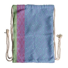 Fine Line Pattern Background Vector Drawstring Bag (large) by Simbadda