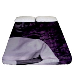 Audrey Hepburn Fitted Sheet (king Size) by Valentinaart