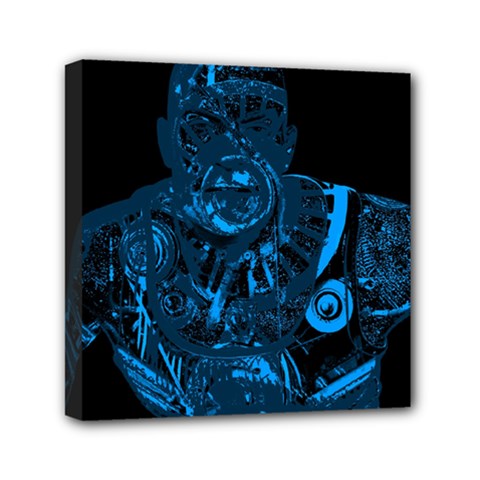 Warrior - Blue Mini Canvas 6  X 6  by Valentinaart
