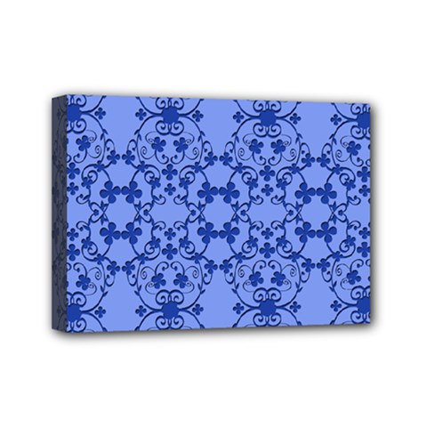 Floral Ornament Baby Boy Design Retro Pattern Mini Canvas 7  X 5  by Simbadda