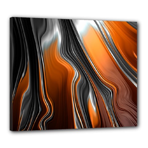 Fractal Structure Mathematics Canvas 24  X 20  by Simbadda