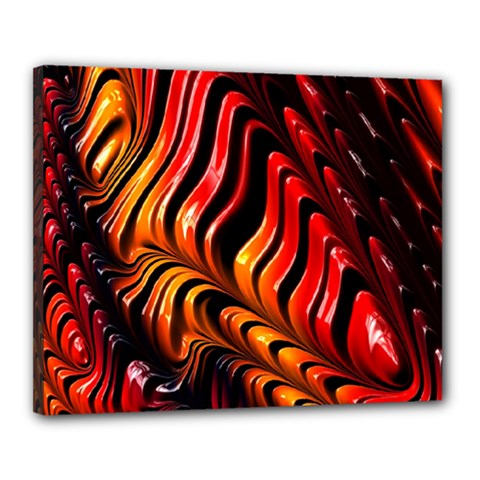 Fractal Mathematics Abstract Canvas 20  X 16  by Simbadda