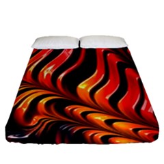 Fractal Mathematics Abstract Fitted Sheet (queen Size) by Simbadda