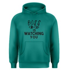 Boss Is Watching You - Men s Pullover Hoodie by FunnySaying