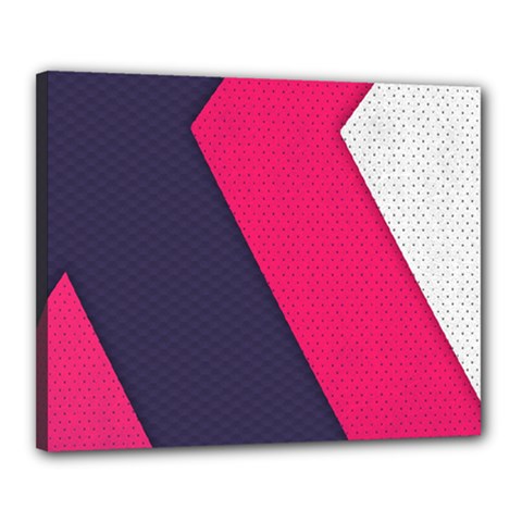 Pink Pattern Canvas 20  X 16  by Simbadda