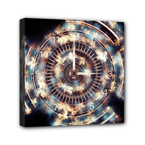 Science Fiction Background Fantasy Mini Canvas 6  X 6  by Simbadda