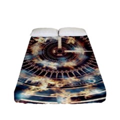 Science Fiction Background Fantasy Fitted Sheet (full/ Double Size) by Simbadda