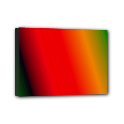 Multi Color Pattern Background Mini Canvas 7  X 5  by Simbadda