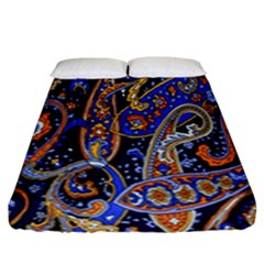 Pattern Color Design Texture Fitted Sheet (king Size) by Simbadda