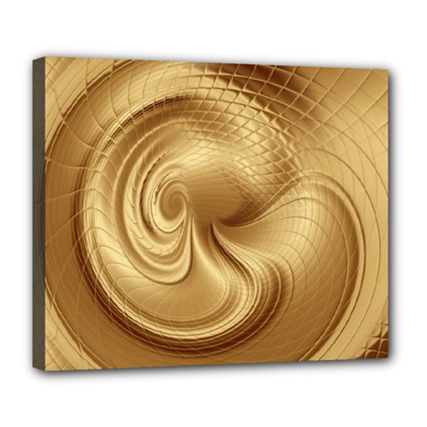 Gold Background Texture Pattern Deluxe Canvas 24  X 20   by Simbadda