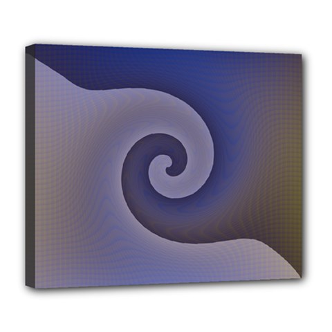 Logo Wave Design Abstract Deluxe Canvas 24  X 20   by Simbadda