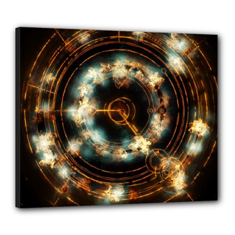 Science Fiction Energy Background Canvas 24  X 20  by Simbadda