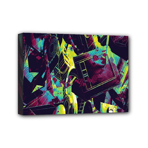 Items Headphones Camcorders Cameras Tablet Mini Canvas 7  X 5  by Simbadda