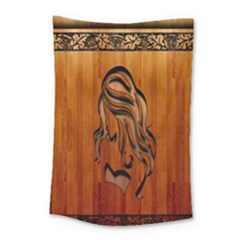 Pattern Shape Wood Background Texture Small Tapestry by Simbadda