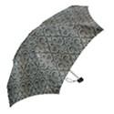Patterns Wavy Background Texture Metal Silver Mini Folding Umbrellas View2