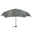 Patterns Wavy Background Texture Metal Silver Mini Folding Umbrellas View3