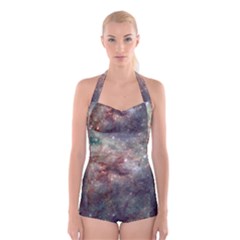 Tarantula Nebula Boyleg Halter Swimsuit  by SpaceShop