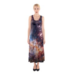 Celestial Fireworks Sleeveless Maxi Dress by SpaceShop