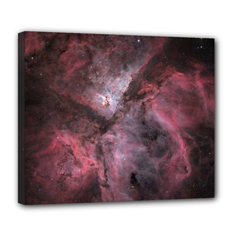 Carina Peach 4553 Deluxe Canvas 24  X 20   by SpaceShop