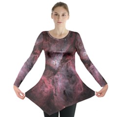 Carina Peach 4553 Long Sleeve Tunic  by SpaceShop