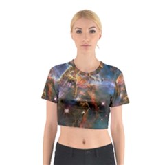Pillar And Jets Cotton Crop Top by SpaceShop