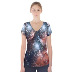 Star Cluster Short Sleeve Front Detail Top by SpaceShop