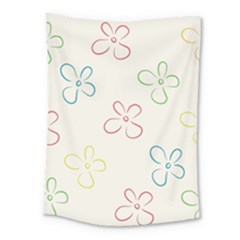 Flower Background Nature Floral Medium Tapestry by Simbadda