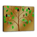 Tree Root Leaves Contour Outlines Canvas 14  x 11  View1