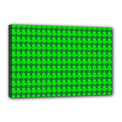 St  Patricks Day Green Canvas 18  X 12  by PhotoNOLA
