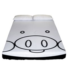 Pig Logo Fitted Sheet (king Size) by Simbadda