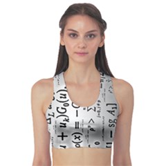 Science Formulas Sports Bra by Simbadda