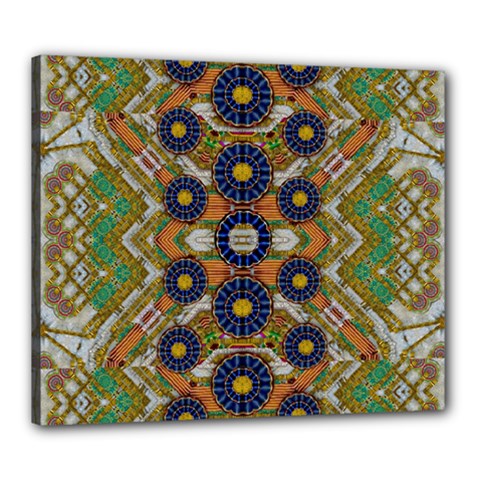Fleur Flower Porcelaine In Calm Canvas 24  X 20  by pepitasart