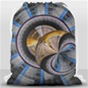 Fractal Tech Disc Background Drawstring Bag (Large) View2