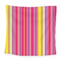 Stripes Colorful Background Square Tapestry (Large) View1
