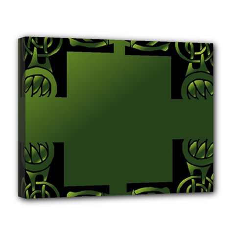 Celtic Corners Canvas 14  X 11  by Simbadda