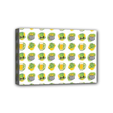 St Patrick s Day Background Symbols Mini Canvas 6  X 4  by Simbadda