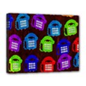Grunge Telephone Background Pattern Canvas 14  x 11  View1